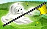 Bogie The Ghost Badge - Golf Solitaire