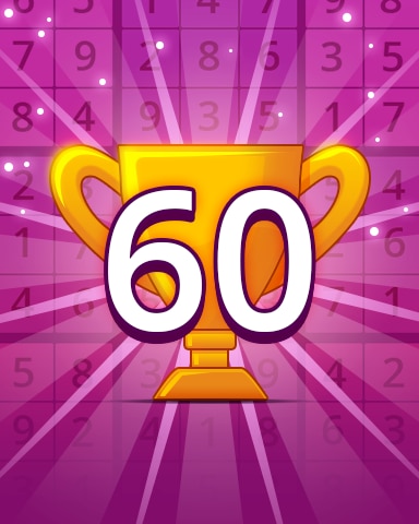 Rank 60 Badge - Pogo Daily Sudoku