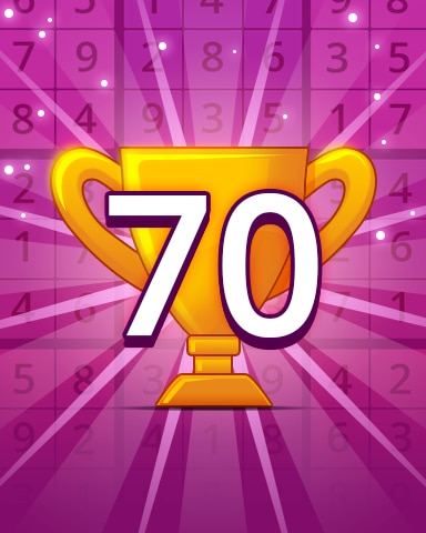 Rank 70 Badge - Pogo Daily Sudoku