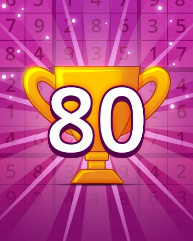 Rank 80 Badge - Pogo Daily Sudoku