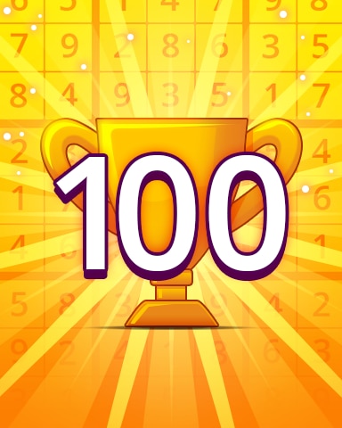 Rank 100 Badge - Pogo Daily Sudoku