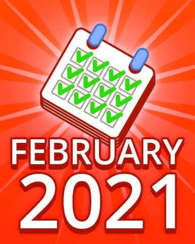 All Puzzles February 2021 Badge - Pogo Daily Sudoku