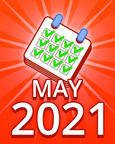 All Puzzles May 2021 Badge - Pogo Daily Sudoku