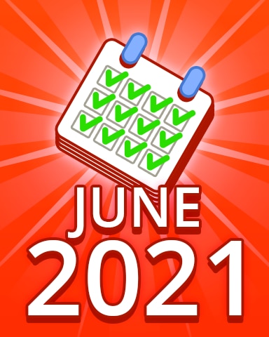 All Puzzles June 2021 Badge - Pogo Daily Sudoku