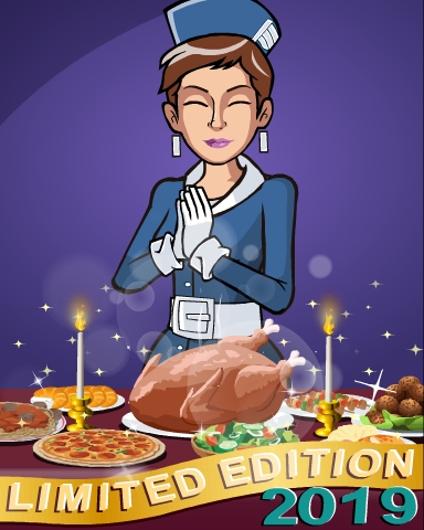 2019 Thanksgiving Limited Edition Badge - Jet Set Solitaire