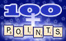 Pogo Scrabble 100 Points Badge