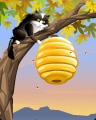 Cat Hive Badge - Tumble Bees HD