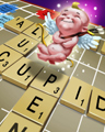 Cupid For 10 Points Badge - SCRABBLE