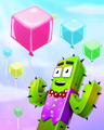 Square Balloons Badge - Poppit! HD