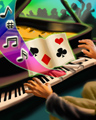 Grand Piano Badge - Pinochle