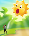 Hole In Sun Badge - Golf Solitaire