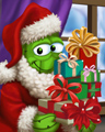 Cactus Claus Badge - Poppit! HD