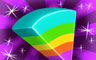 Rainbow Wedge Badge - TRIVIAL PURSUIT Daily 20