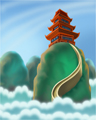 Secluded Pagoda Badge - WordJong™