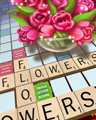 Flowers For 13 Points Badge - SCRABBLE