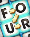 Four Letter Word Badge - BOGGLE Bash