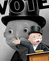 Vote Monopoly Badge - MONOPOLY Slots