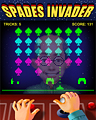 Spades Invader Badge (Easy) - Spades HD