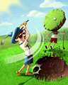 Divot And Conquer Badge (Hard) - Golf Solitaire