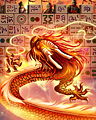 Dragon Wall Z Badge - Mahjong Garden HD