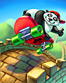 Wall Rider Badge - Panda Pai Gow Poker