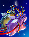 Jingle Hogs Badge - Hog Heaven Slots