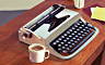 The Self-Typing Typewriter Badge - Claire Hart Classic