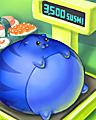 Big Eater Badge - Sushi Cat 2