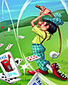 Real Swinger Badge - Golf Solitaire