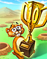 Gold Trophy Badge - Word Whomp HD