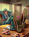 Gamer Gumshoe Badge - Jigsaw Detective