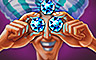 Blue Baubles Badge - Ali Baba Slots™