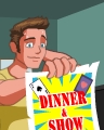 Dinner And Show Badge - Payday Freecell HD