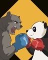 Bear Battle Badge - Mahjong Garden HD