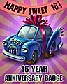 Pogo 16 Year Anniversary Badge - 