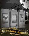 Batty Bones Badge - Mahjong Escape