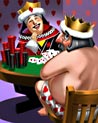 Queen Takes All Badge - High Stakes Poker