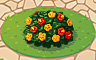 Orange And Red Nasturtium Badge - Solitaire Gardens