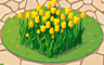 Yellow Tulips Badge - Solitaire Gardens