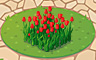 Red Tulips Badge - Solitaire Gardens