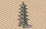 Stone Pagoda Sculpture Badge - Solitaire Gardens