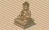 Sitting Buddha Statue Badge - Solitaire Gardens