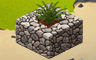 Lava Stone Wall With Plant Badge - Solitaire Gardens