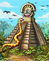 Temple Of The Golden Snake Badge - Tri-Peaks Solitaire HD