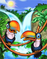 Two Toucans Badge - Jungle Gin HD