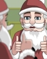 Santa's Blowout Badge - Poppit! HD