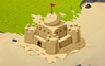 Medium Sand Castle Badge - Solitaire Gardens