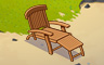 Wood Lounge Chair Badge - Solitaire Gardens