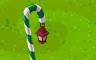 Green Candy Cane Street Lamp (right) Badge - Solitaire Gardens