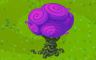 Purple Spiral Bloom Badge - Solitaire Gardens